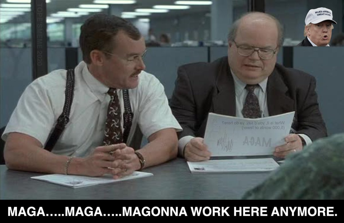 TafkaJamal's tweet image. MAGA....MAGA....Magonna work here anymore.