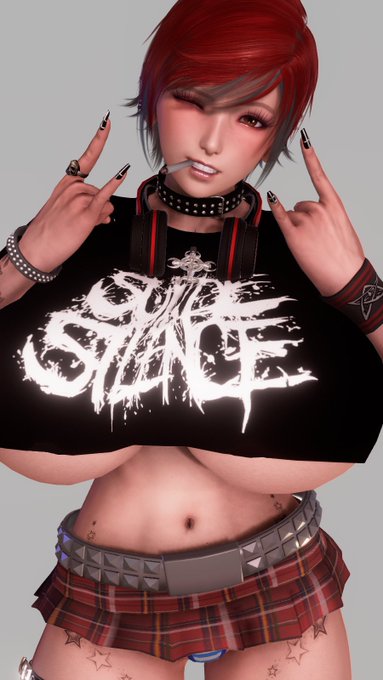 #NSFW 

ともやさん @tomoyaaoi から
ご意見を頂戴したので作ってみました。
メタルとお酒とオ〇ニーが好きなバンギャ(というか
単なるメタラー女子な気が・・・)のMac子さんです。

https://t.co/yoMclzczSP https://t.co/bIIw0khY2G 