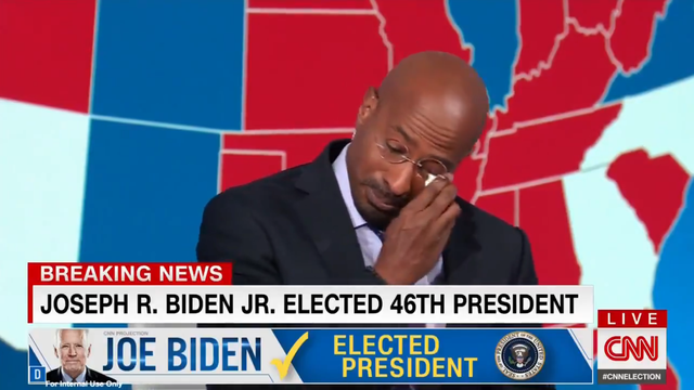 Tagesspiegel's tweet photo. „Der Albtraum ist vorbei“: So emotional verkündet CNN Joe Bidens Sieg https://t.co/uon6gmbOhy #cnn #jones #biden #USElections trump https://t.co/TCNUjPxkfj