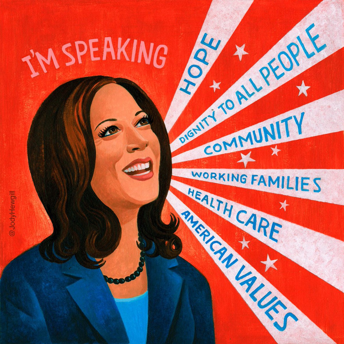 Congratulations <a href="/KamalaHarris/">Kamala Harris</a> on making history as the first woman of color American Vice-President-elect !!! Your optimism, integrity and values are an inspiration to women and young girls around the world⭐️⭐️⭐️ 💗💗💗 #KamalaHarrisVP #MadameVicePresident #imspeaking