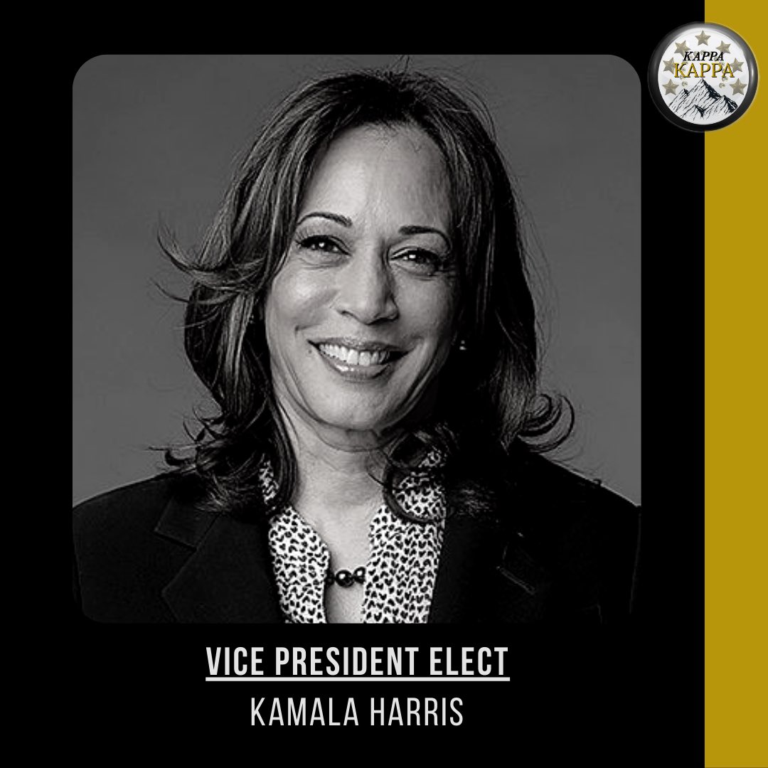 Congratulations to the President-Elect Joe Biden and Vice President-Elect Kamala Harris on their historic win. The work starts now. #kkalphas #blackvotesmatter