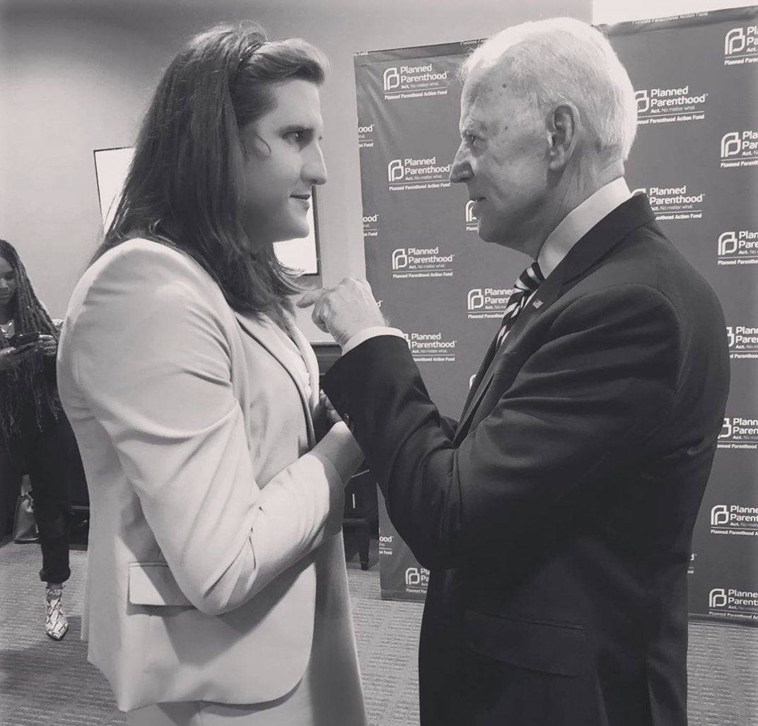 cmclymer's tweet photo. "Trans rights are human rights." 

-- President-Elect @JoeBiden 

That's what he told me last year when we spoke. We once again have a leader who will ensure no one gets left behind, regardless of who they are. And I am crying tears of joy knowing what the future holds. https://t.co/jRy2NsUOTv