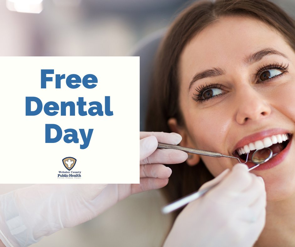 WebsterPublic's tweet photo. Free Dental Day hosted by WCPH's I-Smile &amp; I-Smile Silver. Nov. 21, 830-1130AM, at Iowa Central CC. Individuals ages 10 &amp; older w/o dental insurance can make an appt for free exam, cleaning, &amp; dental work. Schedule appt at 515-573-4107.

#StayHealthyWebsterCounty https://t.co/4zqFujhv3Y