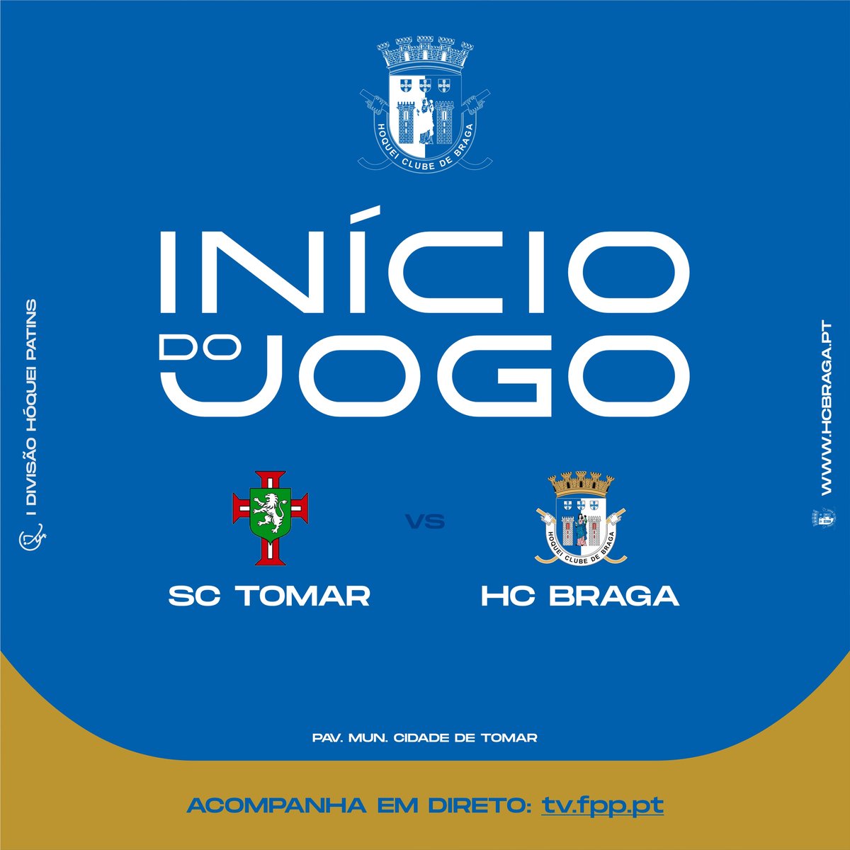 Início do jogo. Força Braga!

Juntos somos mais fortes 🔵⚪

#hcbraga #hoqueibraga #braga