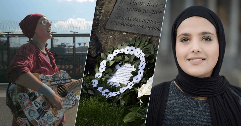 PPUtoday's tweet photo. Join us online at 12.00 noon on Sunday for the National Alternative Remembrance Ceremony, live streamed from https://t.co/k8wS5IsZOO. We'll remember all victims of war, see #WhitePoppy wreaths laid around the UK and hear from performers with direct experience of war. All welcome. https://t.co/NW957BT1DD