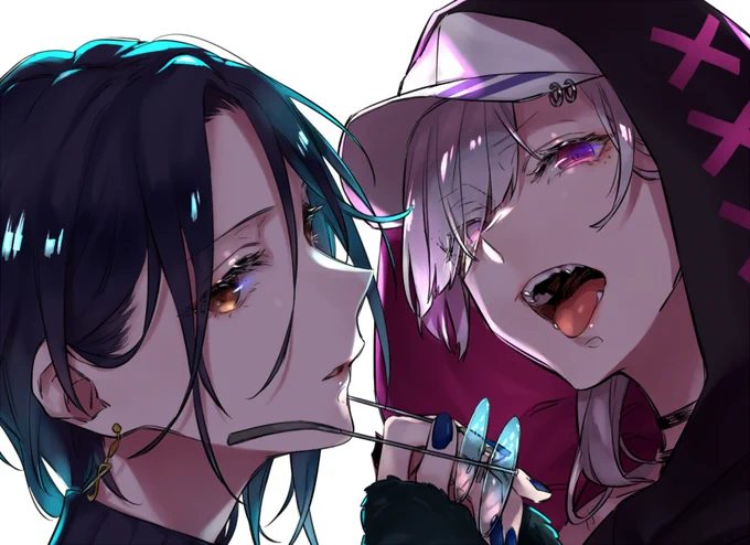 初めての試みで瞳に映り込みを描いてみたらなかなかいい感じになったので見てくれ 