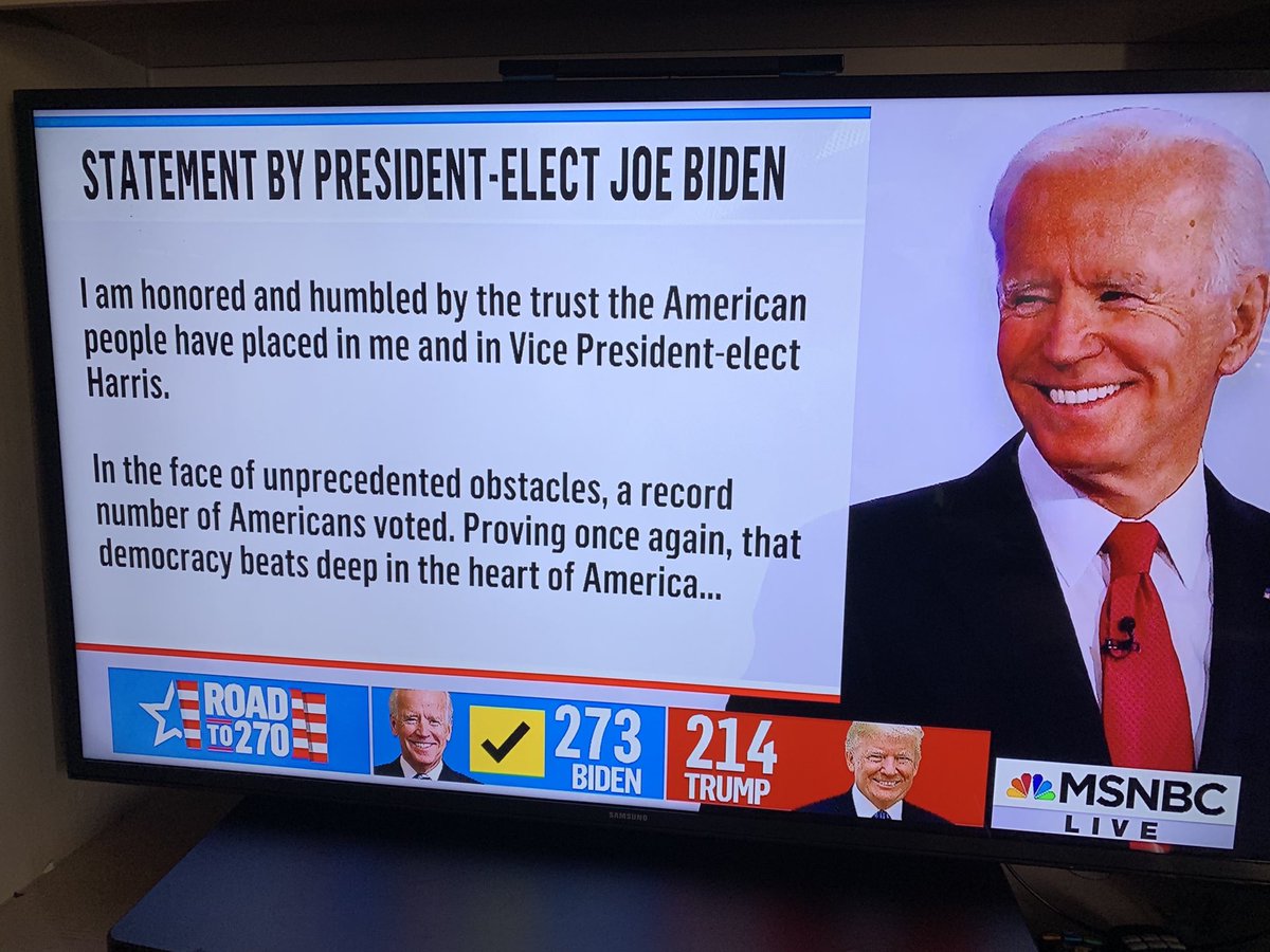 UncommonJose's tweet photo. Statement just released by President-Elect Biden. https://t.co/uQxXgqpdQ5