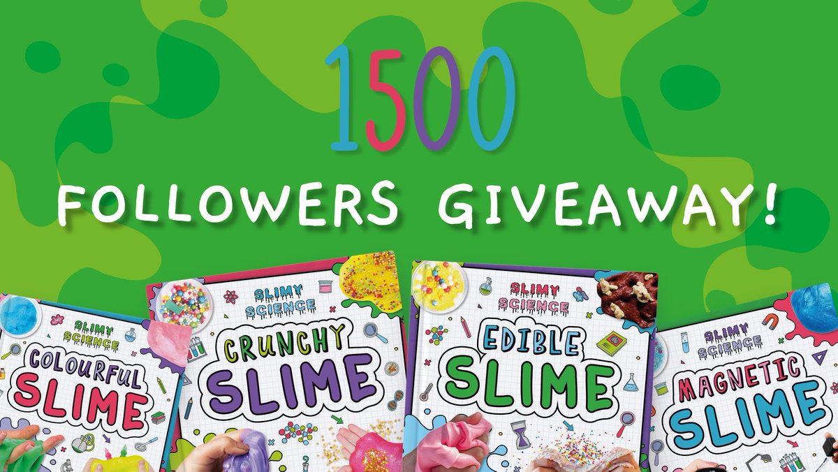 FREE #GIVEAWAY: We hit 1500 followers! To say a HUGE thank you, we are celebrating with a giveaway! We are giving you the chance to win our ENTIRE Slimy Science series! #LivingOurBookLife

To enter:
1)Follow us <a href="/BooklifePubLtd/">BookLife Publishing</a>
2)Retweet this post
3)Do it before 13th November!