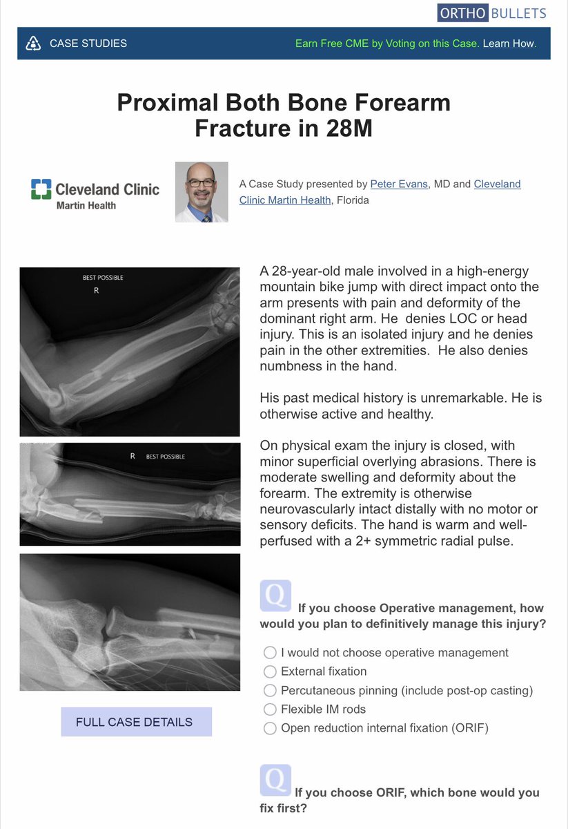 orthobullets's tweet photo. Check out this case that has been added to our case studies series.  https://t.co/UJtJoXPesj https://t.co/NXNQHemHZ3