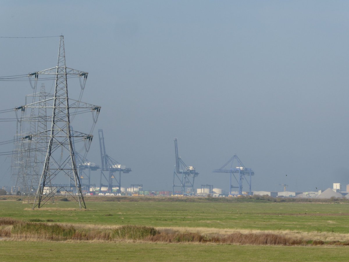 Anyway, from this bank, more views of Grain's heavy industry, but also, what's that... ? The shape is familiar.