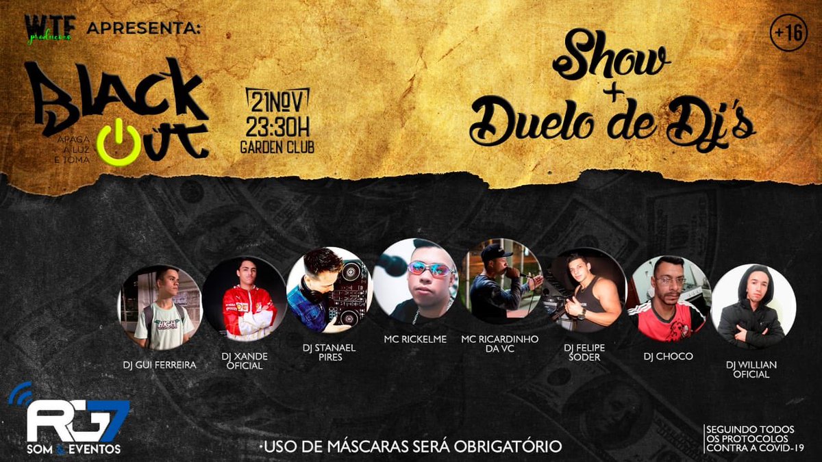 ProducoesWtf's tweet photo. E vamos de mais uma dia 21/11 blackout venda de ingressos somente antecipados corre que tá acabando!!! Lembrando que temos limitação de público devido a surto covid-19 o evento será ao ar livre no garden club mais informações chamar (54)996532159 https://t.co/DxW8nUR3b4