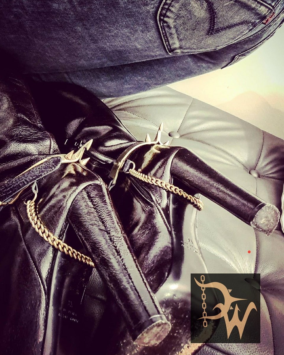 deadly_wicked's tweet photo. I love wearing my spurs, I get looks! Don't you love it?
#fetishspurs #vintageboots, #handmadespurs #mistressspurs #sexyspurs #highheelbpoots #bootspurs #fetish #dominatrix #highheelbootspurs #thighbootspurs https://t.co/qeGHZI17Dz