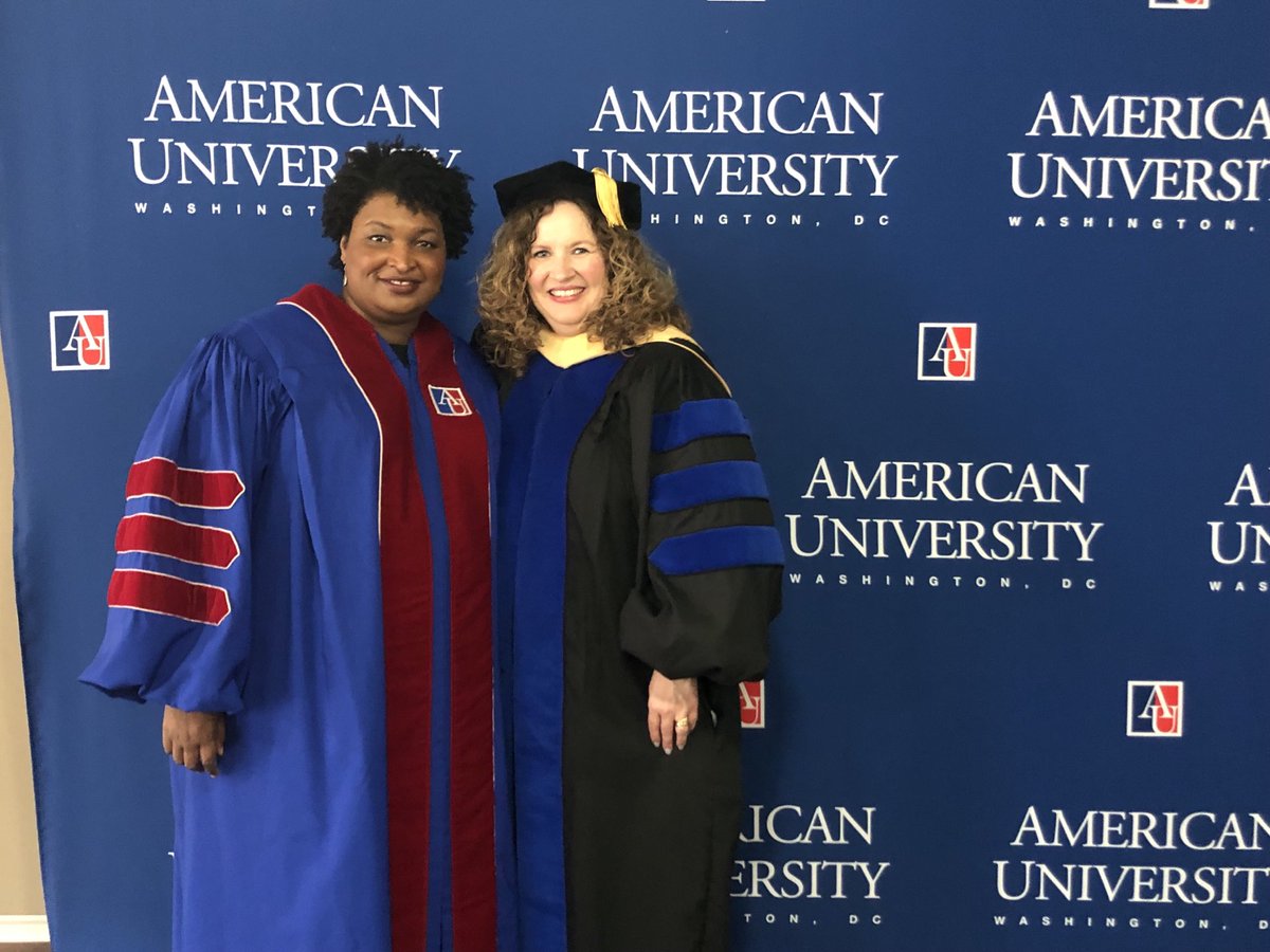 VickyWilkins1's tweet photo. In May 2019 ⁦@AU_SPA⁩ was honored to host ⁦@staceyabrams⁩ as our commencement speaker. She said she had a plan and then she went out and changed our country. Forever grateful for your vision and service! https://t.co/TqtaIzeAru