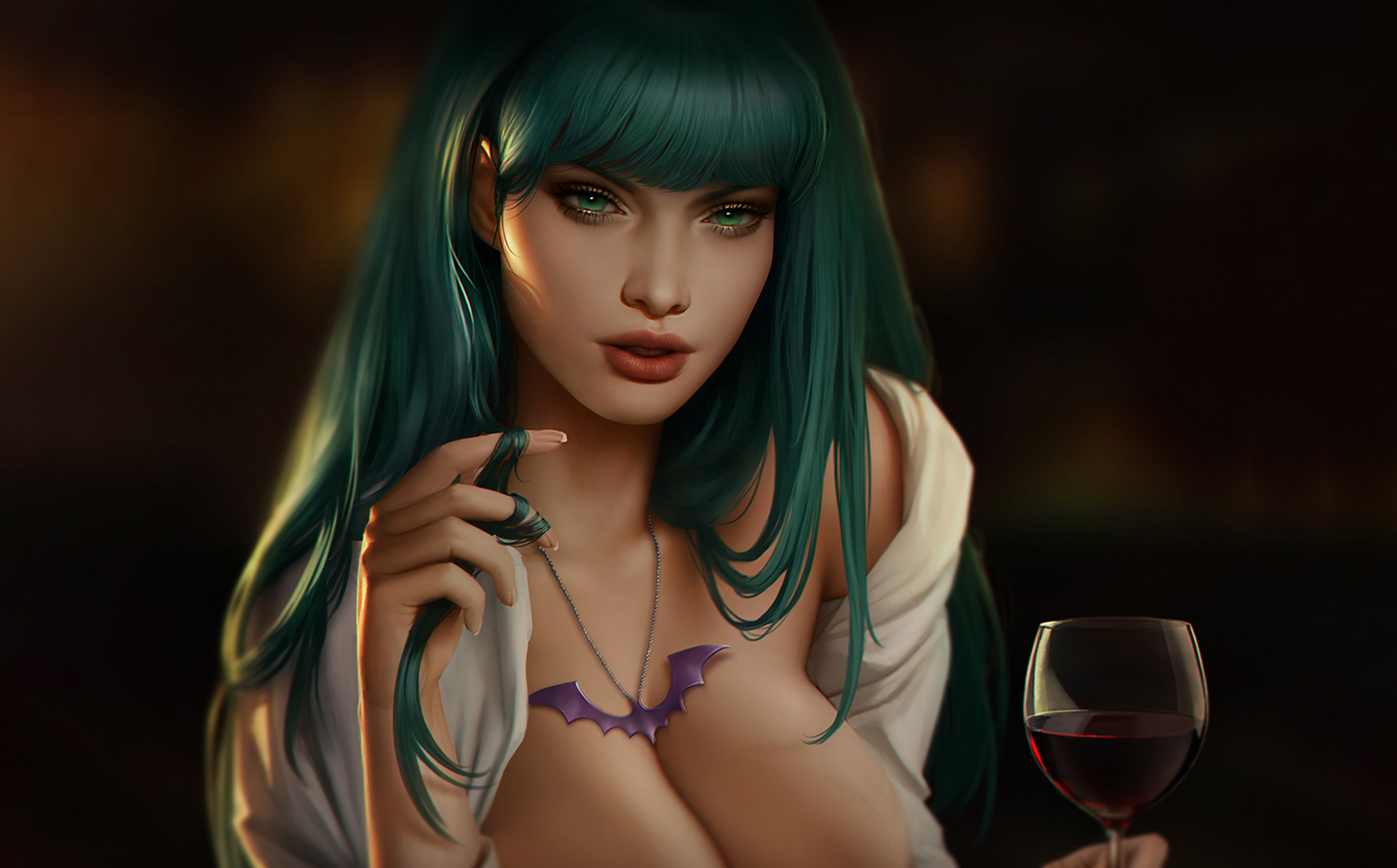 A part of a nsfw commission of Morrigan for the one and only. 