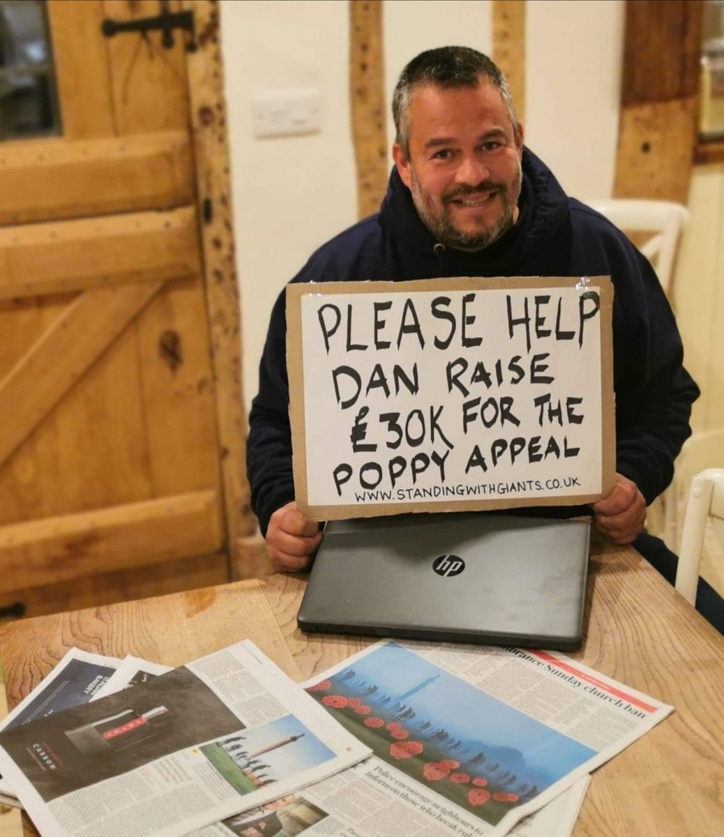 As you probably know The Royal British Legion Poppy Appeal are significantly down on donations this year &amp; we want to help change that!

Please help Dan in raising funds for The Royal British Legion Poppy Appeal! 
PLEASE DONATE HERE: bit.ly/swgJUSTGIVING

Sharing is caring