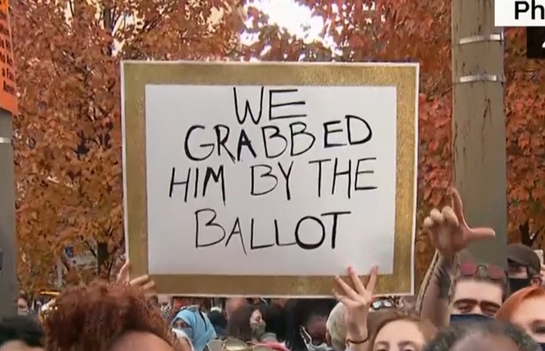 CNN just held on this sign for 15 whole seconds. Masterpiece.
