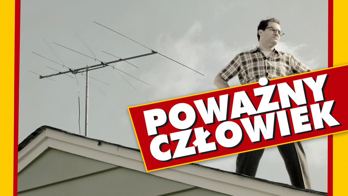 CinemanPolska's tweet photo. Bracia Coen przedstawiają przewrotną komedię o poważnym człowieku, którego wszyscy mają w... poważaniu - Poważny człowiek 🗯 https://t.co/WIdu8QTcNj
Wypróbuj pakiet #CinemanGO
#poważnyczłowiek #aseriousman #komedia #braciacoen #czarnyhumor @BestFilmCO @cineman_pl https://t.co/vZ8T2k9dSN