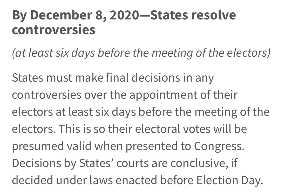 Elle_Eff247's tweet photo. #Election2020results
#Election2020
#Learn #Discern
#ItsFarFromOver
Electoral College Timeline of Events
https://t.co/egLurSQH9P https://t.co/7wSBCyTE4h
