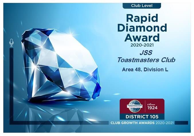 jsstoastmasters's tweet photo. We are very proud and honored to have received the Rapid Diamond Award for District 105.
#district105 #divisionl #area48 #toastmastersinternational #toastmatsersclub #dubai #publicspeaking #teamwork #achieevments #uae https://t.co/Gb1smNI2Db
