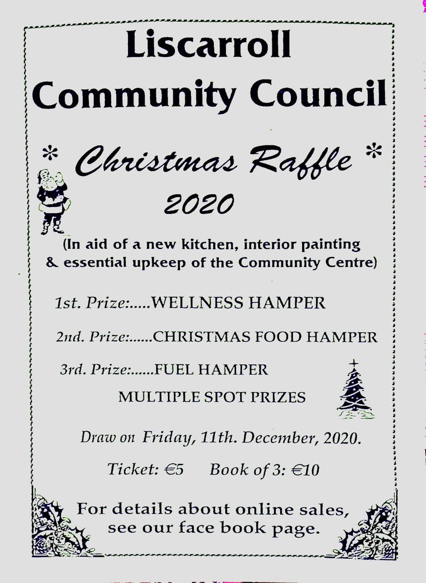 LiscarrollCC's tweet photo. All support welcome. Online tickets available here: https://t.co/VVnrkzESka or from Castle View Stores and the Post Office. https://t.co/aG7hiQ7nUL