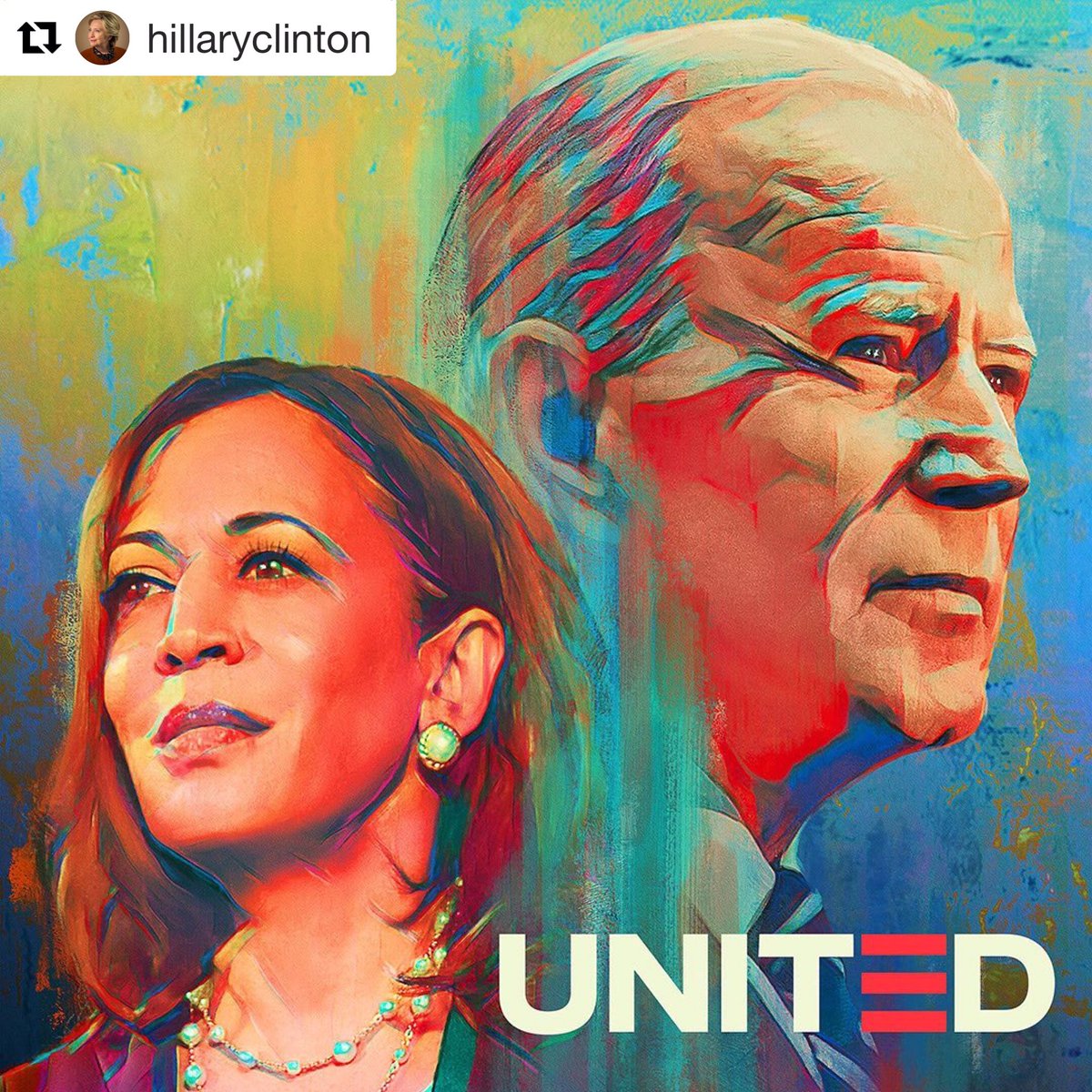 studioerin's tweet photo. #Repost @hillaryclinton with @get_repost
・・・
Thank you to everyone who helped make this happen. Onward, together. • • • • • • A collective sigh of relief! B-R-E-A-T-H-E 😌💙🎨 #lovethepainting https://t.co/MD4tM1lDOi