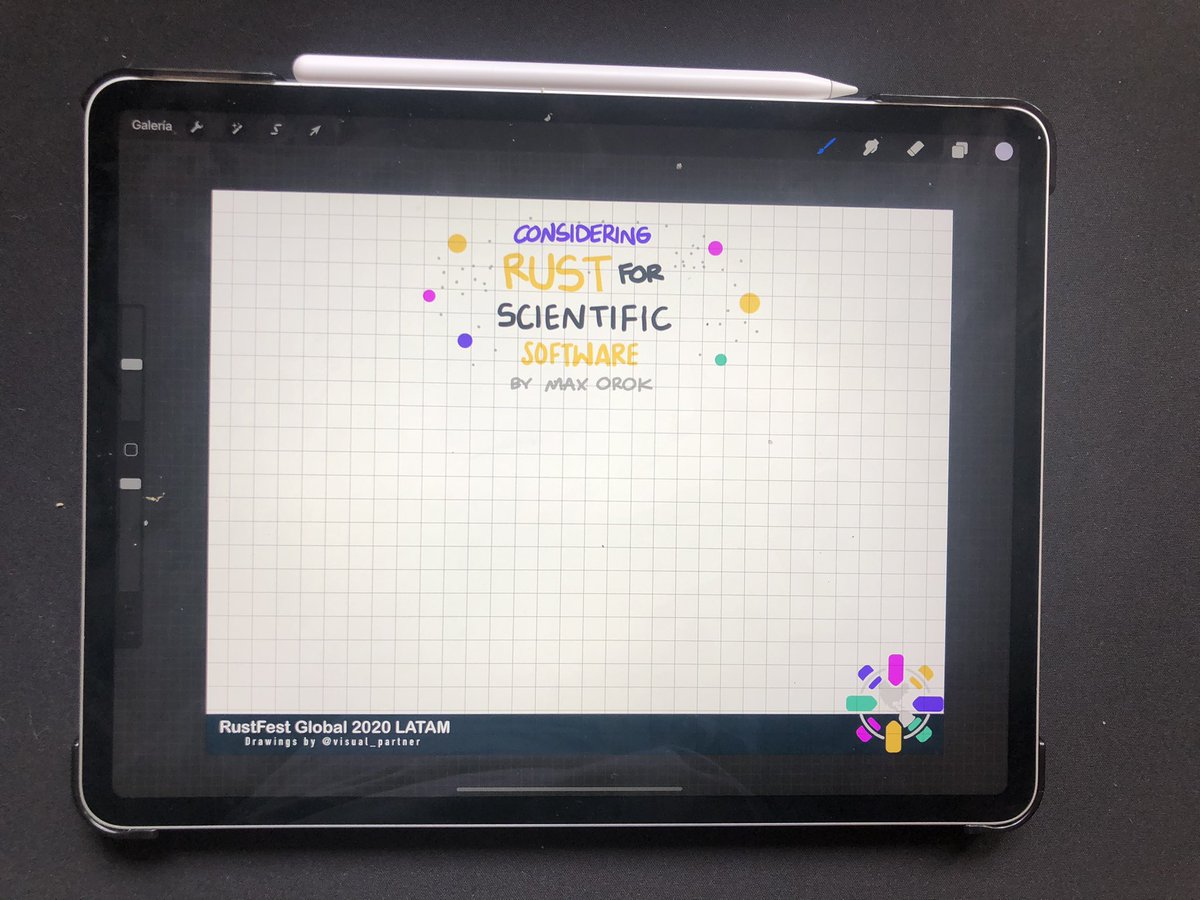 visual_partner's tweet photo. Ready for draw the next talk at @RustFest 
#RustFestGlobal #RustFest2020 #Sketchnotes https://t.co/ykQHMIfozf