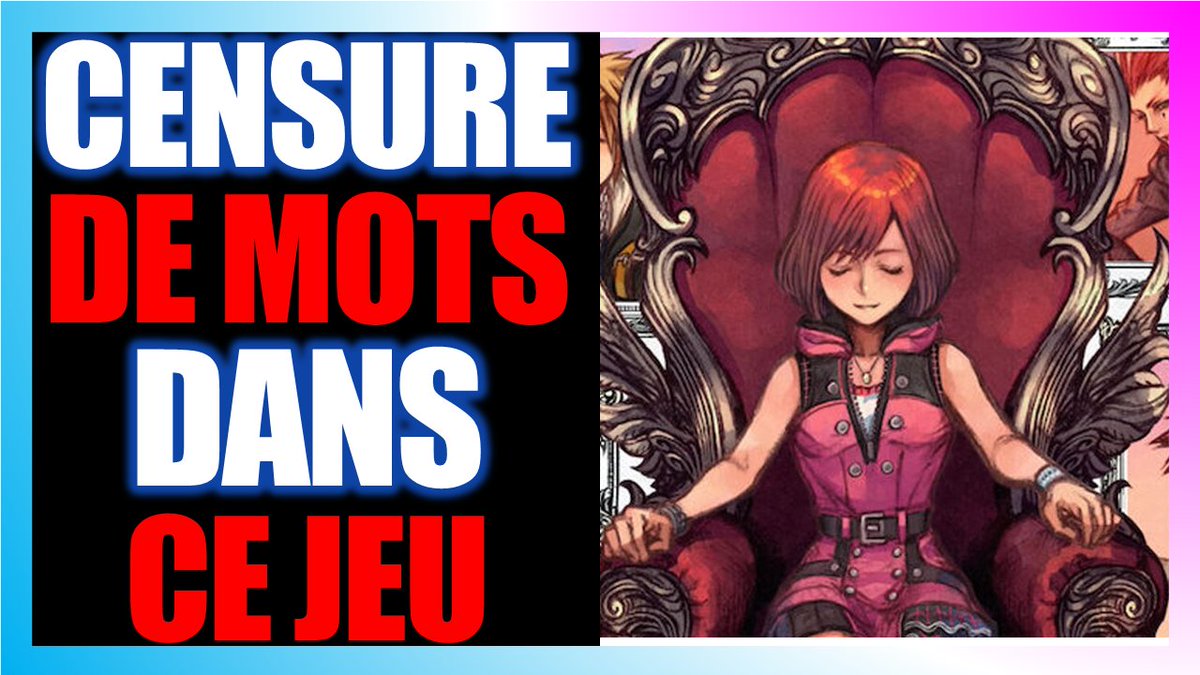 zemacplayer's tweet photo. 🚨Nouvelle vidéo 🚨
Pente glissante de la censure dans Kingdom Of Hearts. Prononcer certains mots pourra vous faire bannir !!
#kingdomhearts #censure #ban #motsinterdits
https://t.co/C0WUK9LSUW https://t.co/YeI9jJnSoR