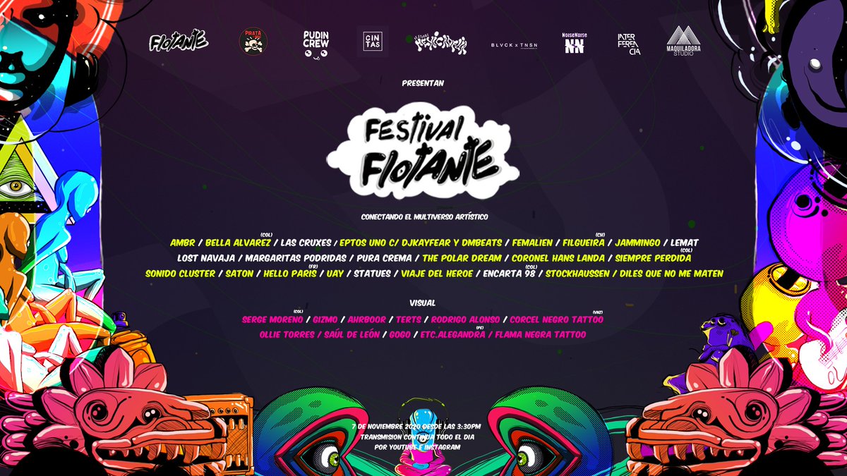 _SignosFM's tweet photo. 🔴 #FestivalEnCasa A las 3:30 p.m. (🇲🇽) descubre la apuesta del #FestivalFlotante con música de @ambr_mx, @rotten_daisies, @ThePolarDream, @AwfulTraffic, @98encarta y más.
Sigue la transmisión en el canal de YouTube: https://t.co/iW9TLGX9yg https://t.co/p9KV6exCDn