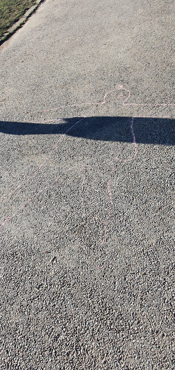MissH2505's tweet photo. Scary Miss Hilton with ears & tail 👹 nice Miss Hilton with a hair bun!!🥰 #chalkfun #everydayisaschoolday https://t.co/wfrgO87rKN