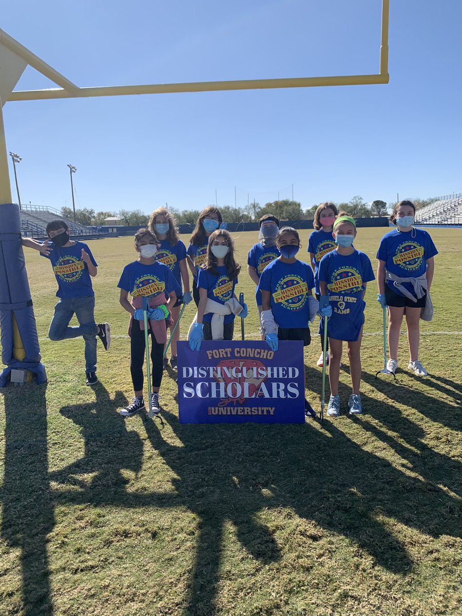 These Fort Concho Superheroes spent their Saturday morning cleaning up our football stadiums! That is some dedication! <a href="/lbartonftconcho/">Lori Barton</a> <a href="/WatsonFC17/">Penny Watson</a>