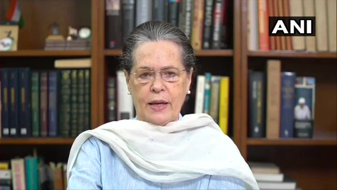 ANI's tweet photo. Sonia Gandhi, party president has extended warmest congratulations on her behalf &amp; on behalf of Congress to President-Elect, Joe Biden on his election as US President. She also offered Senator Kamala Harris her heartfelt congratulations on her election as the next VP: Congress https://t.co/P7BxW1TvOy