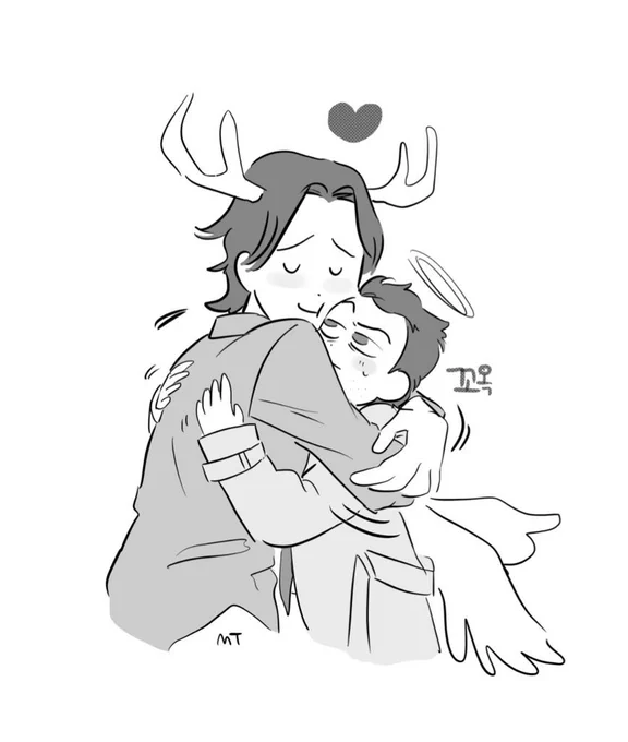무스에게 포옹을 배우는 천사
#sastiel #samstiel 