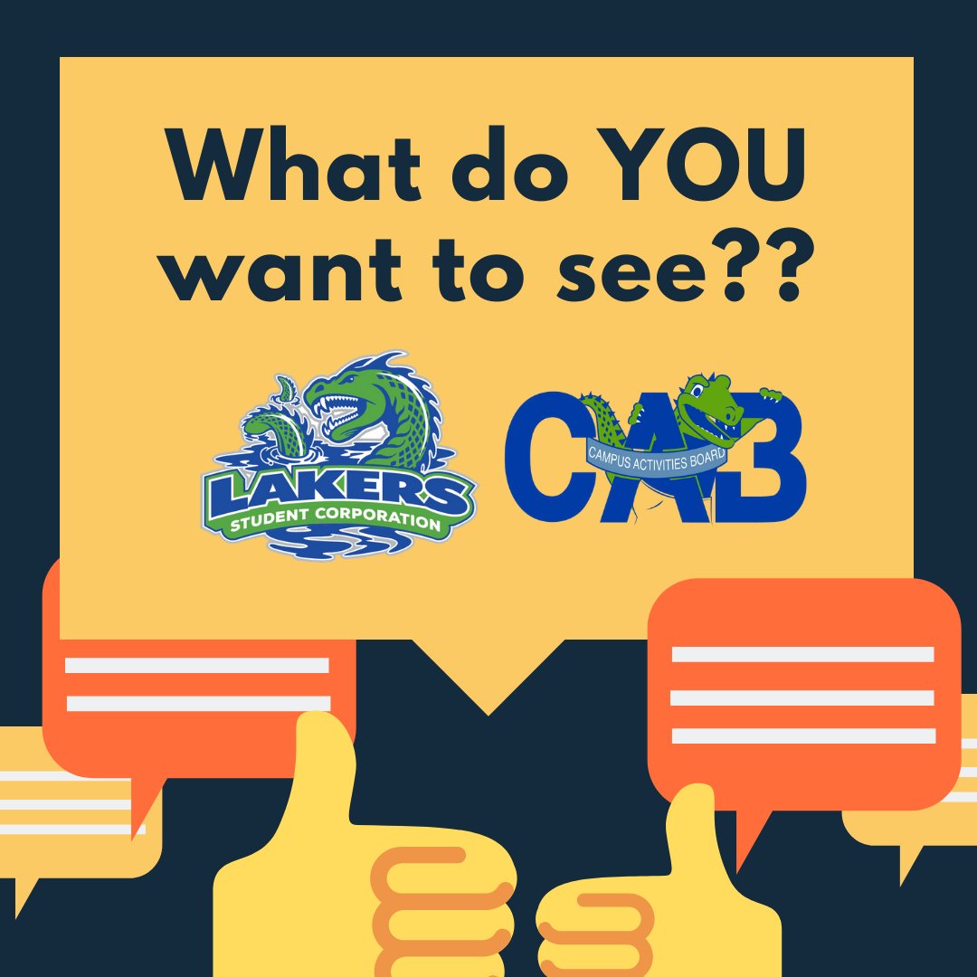 FLCCStudentLife's tweet photo. Your Campus Activities Board is already thinking about spring semester. Let us know what kinds of events you want to see and tweet us some ideas! #FLCCfun https://t.co/gcm9HMJUc7