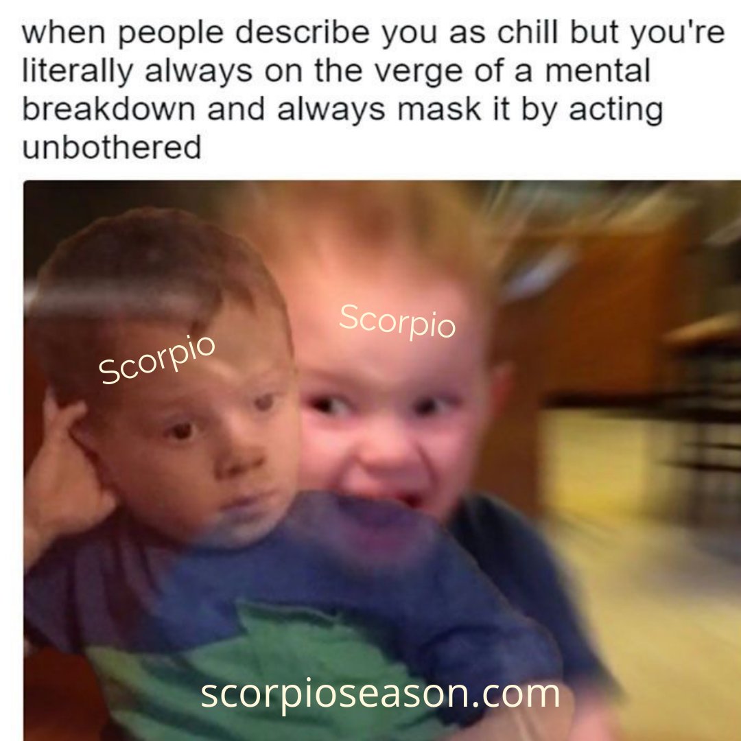 ScorpioSeason's tweet photo. hence, the straight face https://t.co/uNFkO38EmI