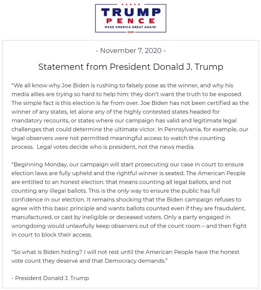 adrifadi's tweet photo. 🔴Todos sabemos por qué Joe Biden se apresura a hacerse pasar por el ganador, y por qué sus aliados de los medios de comunicación se esfuerzan tanto por ayudarlo: no quieren que se exponga el FRAUDE.
🚫@JoeBiden NO HA SIDO CERTIFICADO CÓMO GANADOR DE NINGÚN ESTADO
#TrumpReElected https://t.co/XB7qIj9G8q
