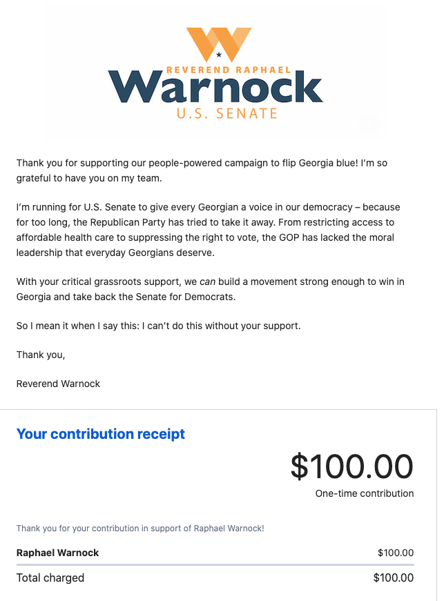  @toddmckinnon: Could you help me amplify this thread above with a RT?Also, consider matching my donations.It's all hands on deck in Georgia through January 5th.