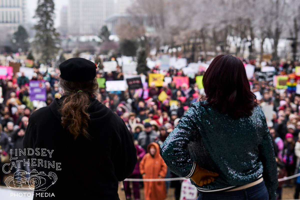 Almost 4 years ago we gathered in what was then one of the largest protests at the Legislature in recent history. There is still much work ahead, but hopefully we can look forward. The work is never done, but at least today, we celebrate. #BidenHarris2020 #yeg #WomensMarch