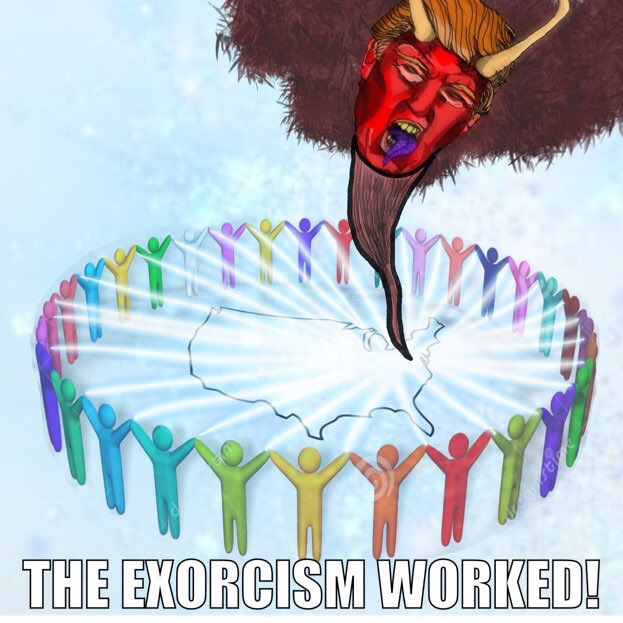 The exorcism worked!