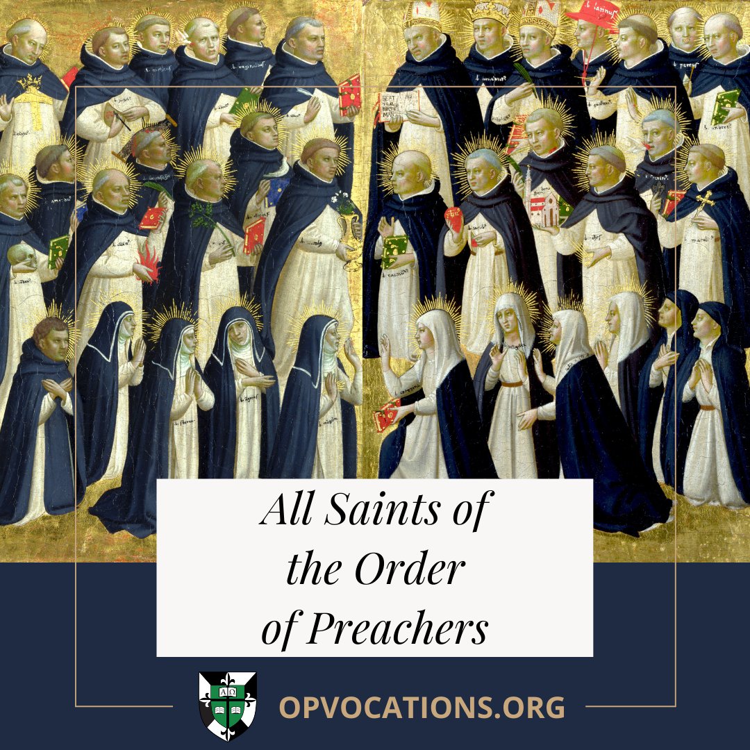 opvocations's tweet photo. All Saints of the Order of Preachers, pray for us! 🙏
#catholic #catholicchurch #dominicanfriars #orderofpreachers #friarlife #prayforvocations #religiousorder https://t.co/D6pnp5gQix