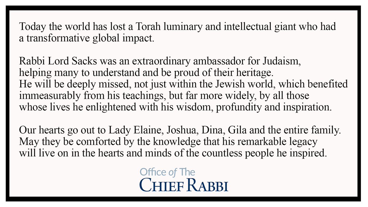 Chief Rabbi Sir Ephraim Mirvis tweet media