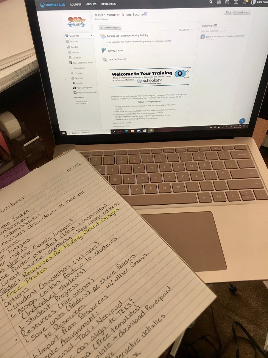 SArvizu_RES's tweet image. So excited for the future world of education! 🍎 Thank you Schoology for such an awesome webinar! 🙌 #TheLearningNeverStops #TeamSISD #Schoology #EmbraceTheChange