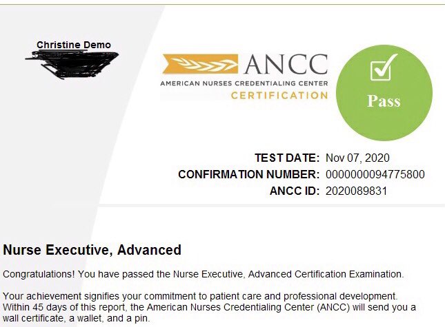 Studying, hardwork, and determination, I passed. NEA-BC certified! Woohoo! <a href="/gsupgh/">grace su</a> @HeadRNColumbia <a href="/MagneticDrRN/">Dr. Niki Hartman</a>