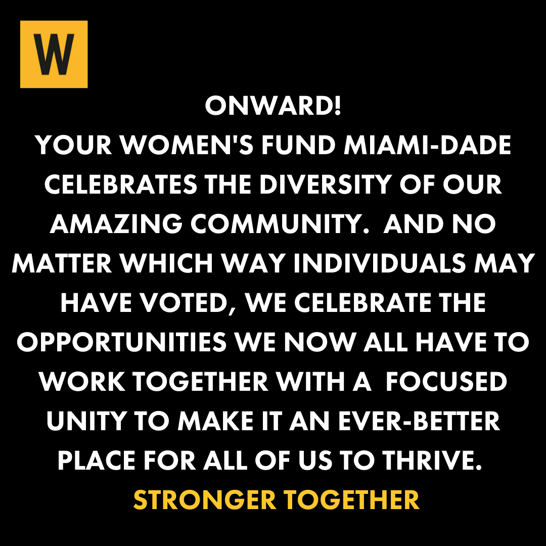 WomensFundMiami's tweet photo. Onward!
.
.
.
#WomenStrongWorldStrong #Elections2020 #Vote #VoteMiami #MyVoiceMyVote #YourVoteYourPower #Vote2020 https://t.co/9sNAuUKt8V