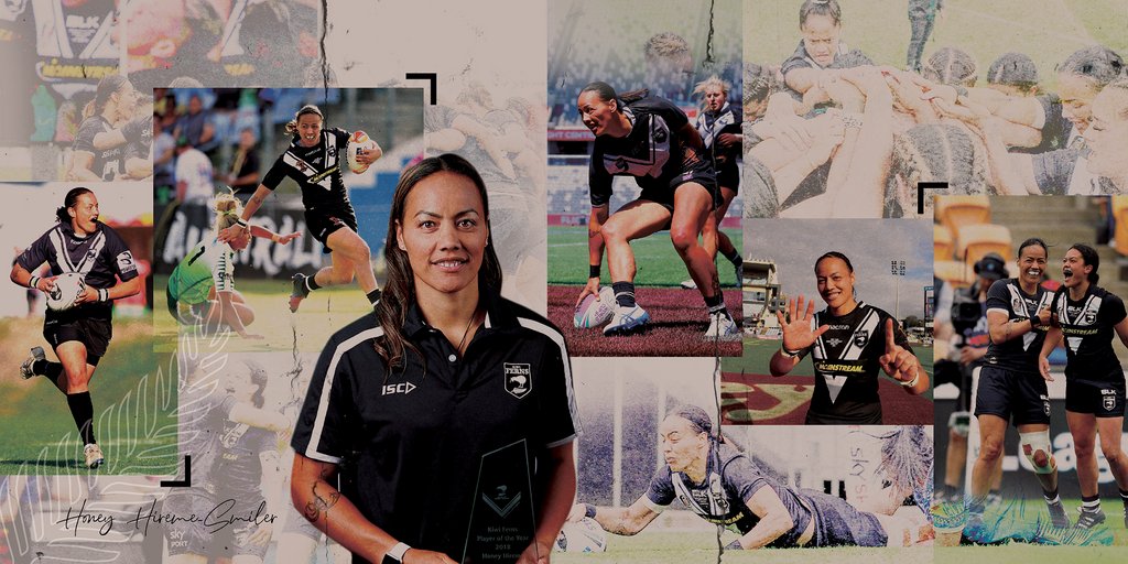 NZRugbyLeague's tweet photo. The trailblazer and women's rugby league legend Honey Hireme-Smiler has called time on her 18-year career, thank you for your years of dedication to the Black and White jersey and for paving the way for countless women to get involved in rugby league. Kiwi Fern #62
#TheKiwiWay https://t.co/ifvdDLpRXW