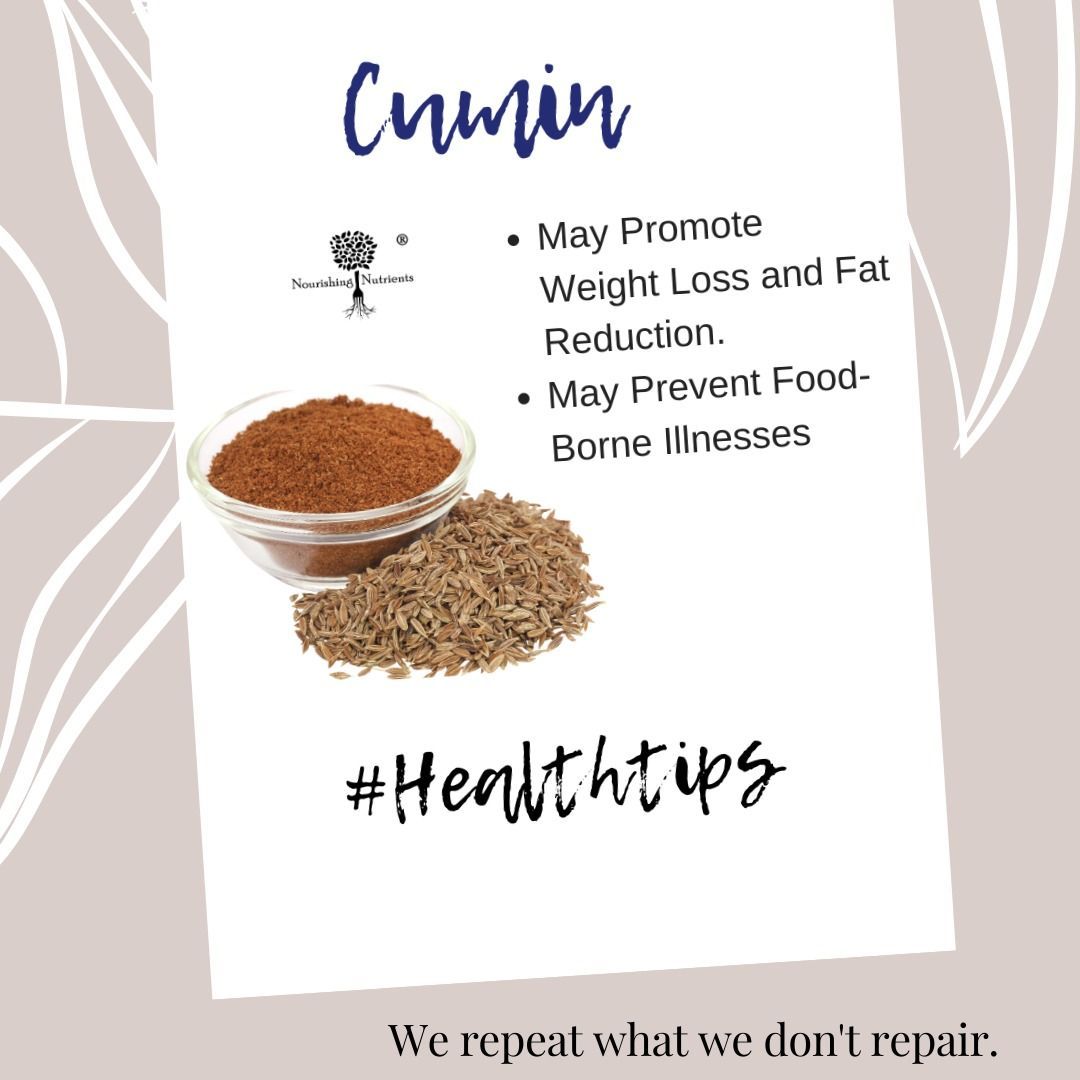 NourishNutrient's tweet photo. 🌱#Healthtip Did you know that Cumin may promote weight loss and fat reduction. It also prevents food borne illness'. Powerful stuff. 

Love superfoods? Go to our Superfood store https://t.co/HvCr7E53wg

#health #organic #superfood #diet #nutrition #healthylifestyle #healthybody https://t.co/alEExiAsuQ