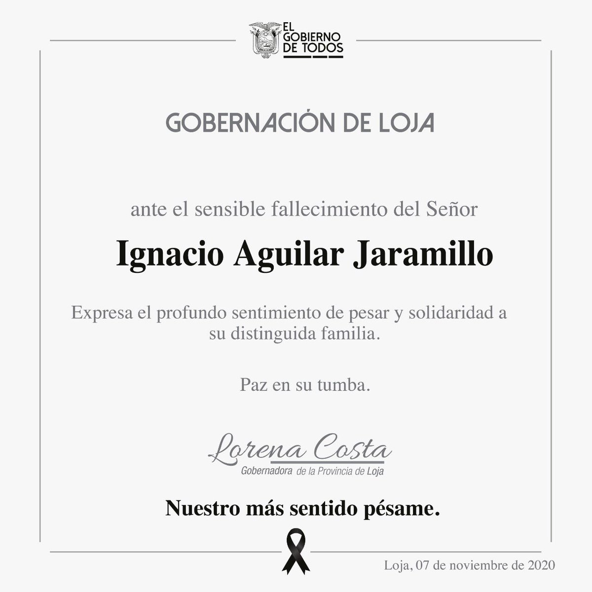 lorecostaj's tweet photo. 🕊Con un profundo pesar recibimos la noticia del fallecimiento de Ignacio Aguilar, “Don Nachito” Lúcido y alegre en todo momento👴🏻✨.Que en paz descanse y que Dios lo reciba en su reino. Mis condolencias y más sinceras muestras de solidaridad para sus familiares y amigos. https://t.co/FPZX6oresG