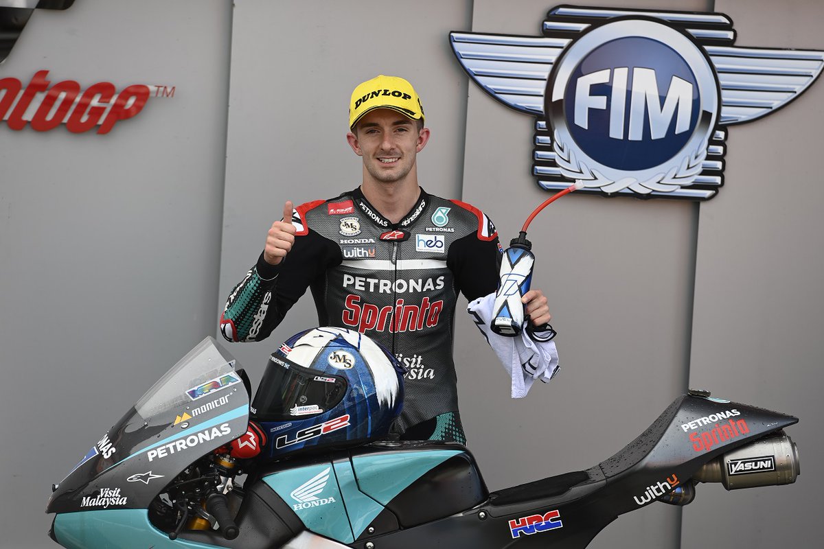 bgmotogp's tweet photo. #OnThisDay in the 2020 European GP at @CircuitValencia, John McPhee (Sepang Racing Team Honda NSF250RW) took his 5th, and last pole position to date. https://t.co/7Y6p7OuXMQ
