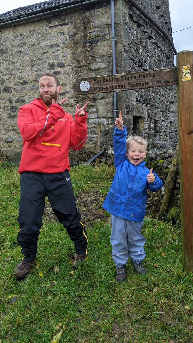 MinaMinxi's tweet photo. @CCCRPrimary during half term Seb also made it to two trig points at the summit of Pen-y-Ghent and Nicky Nook!! https://t.co/NJcQQKza0R