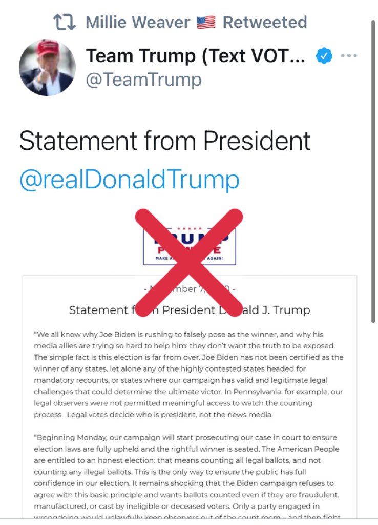 Still being considerably amplified - again, taking their lead from the White House without counterspeech to check them. Most of the public is living within their bubbles and news sources - oblivious to this. I hope I’m wrong but Rudy + Breitbart are making the situation clear.