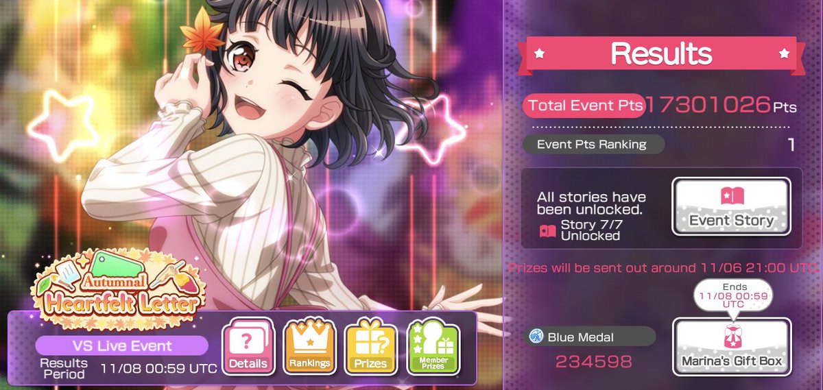 StoneColdNebby's tweet photo. 🍂🍁Autumnal Heartfelt Letter🍁🍂
 🥇1st Place - 17301026pts🥇

TLDR; 

This is my first time tiering high, and while it wasn't the best, I am still proud of what was accomplished. Thought I'd never been able to do this, and I can't thank AFH enough for all the support.🤗NebbyBad https://t.co/23ppYD3MdF